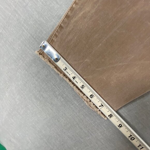 R Jeans Super High Rise Jeans Cropped Raw Hem Sz 34 Petite Skater Length Brown - Picture 10 of 11